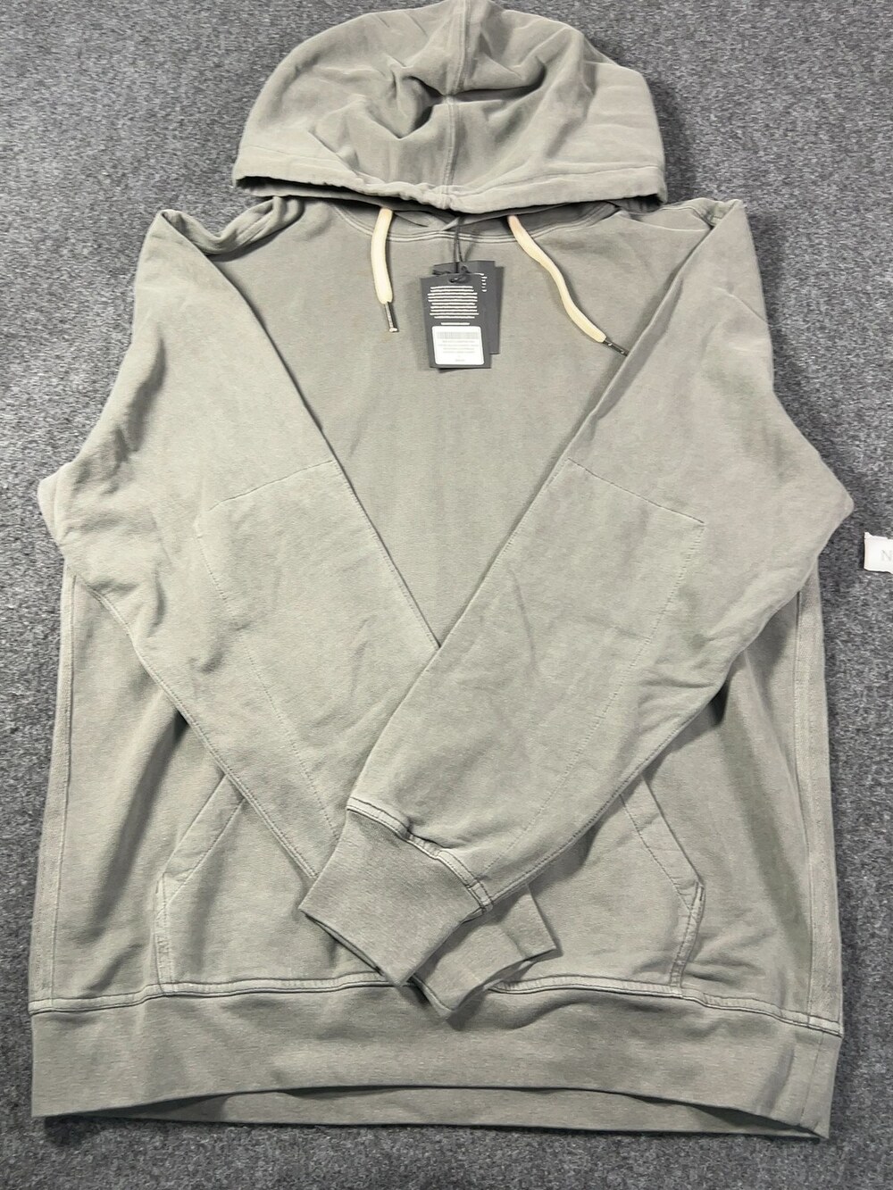 Buck Mason Brushed Loopback Hooded Sweatshirt Mens Large NWI Msrp98 [NE13]
